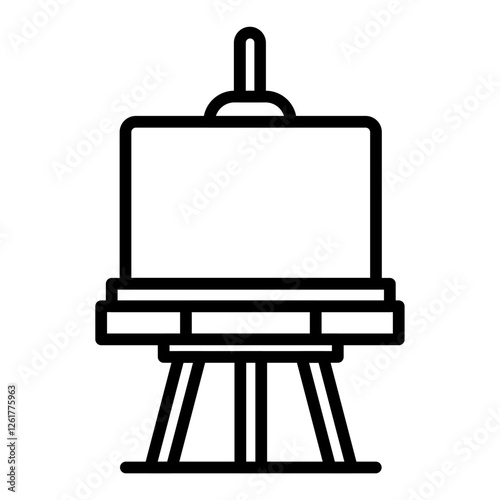 Art Easel Vector Icon