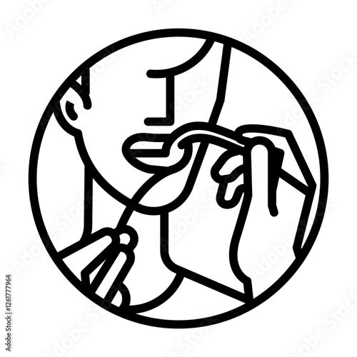 Flossing Technique Icon