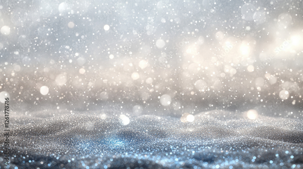 A magical festive background of a starry sky with blue light bokeh, ideal for New Year and Christmas celebrations. The twinkling stars shine against the dark sky, with a soft blue glow adding warmth A magical festive background of a starry sky with blue light bokeh, ideal for New Year and Christmas celebrations. The twinkling stars shine against the dark sky, with a soft blue glow adding warmth
