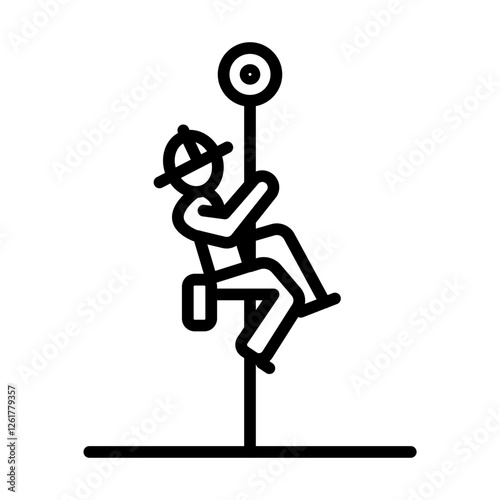 Firemans Pole Vector Icon