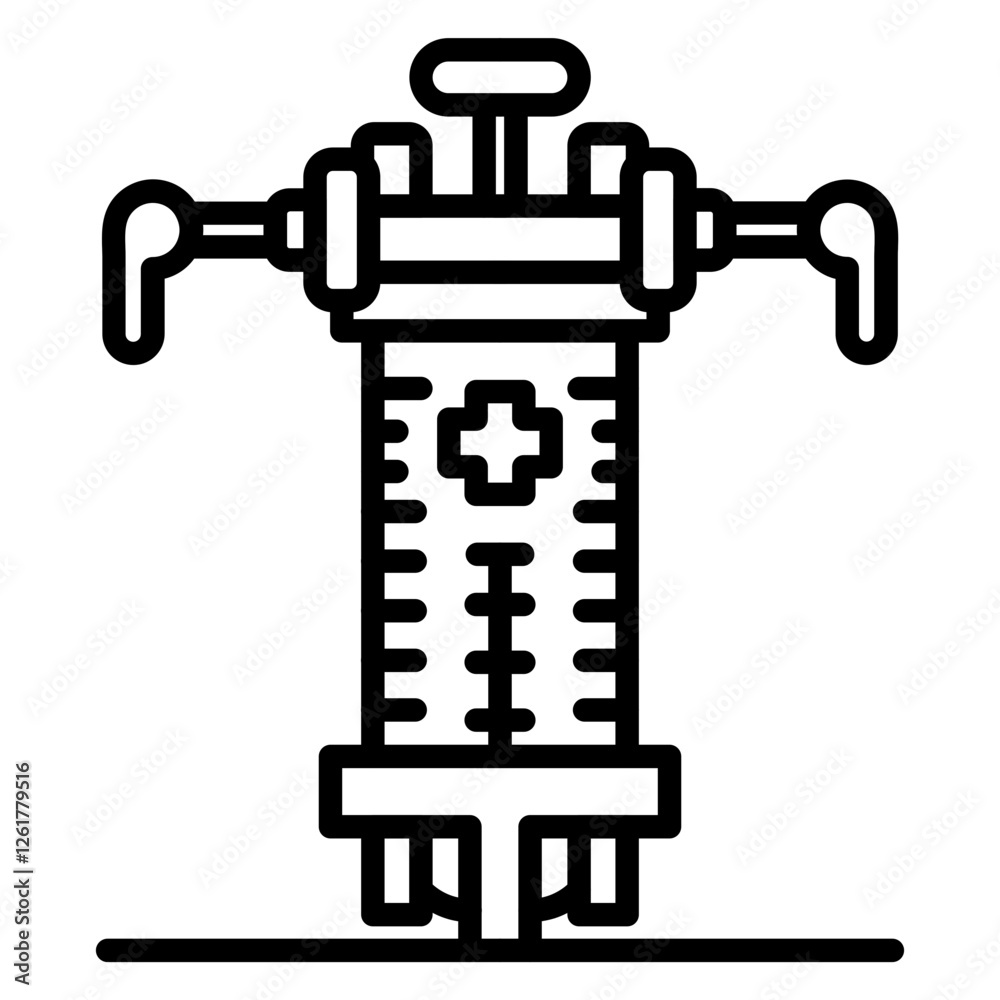 Hydraulic Rescue Tools Vector Icon Hydraulic Rescue Tools Vector Icon