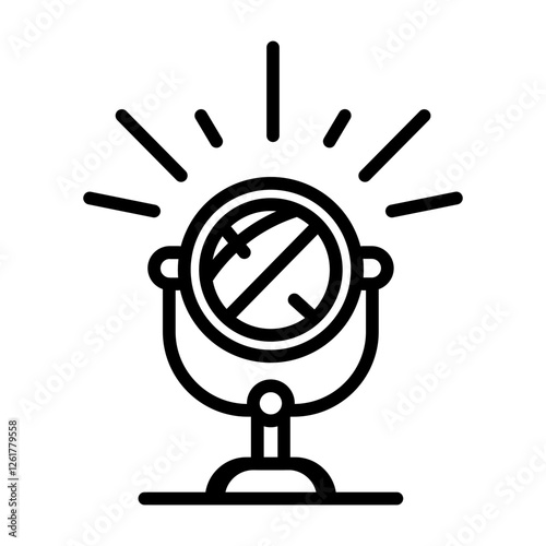 Searchlight Vector Icon