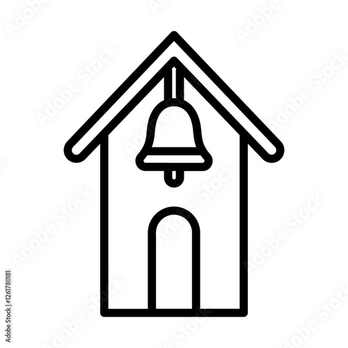 Village Bell Vector Icon
