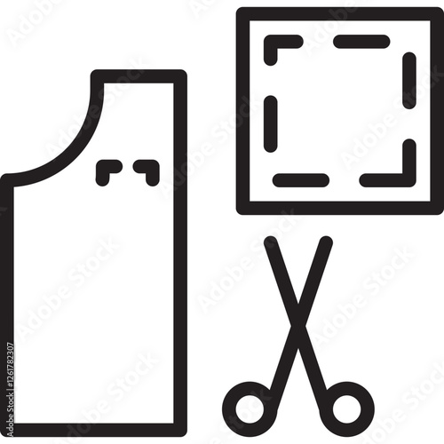 Pattern Cutting Vector Icon