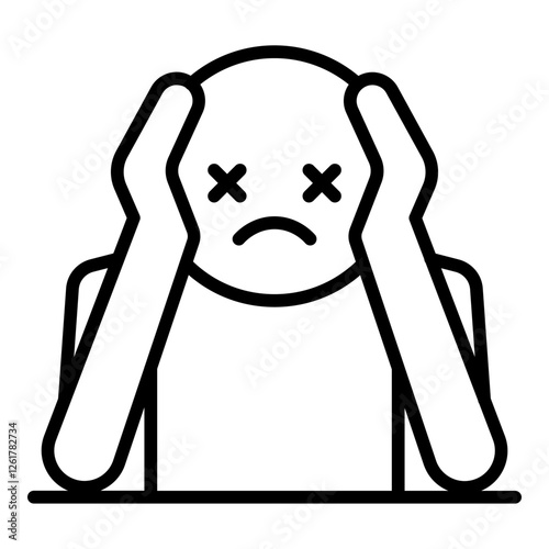 Emotional Burnout Icon
