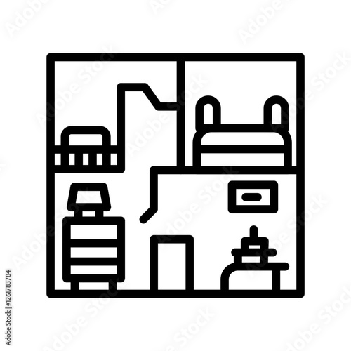 Room Floor Plan Icon