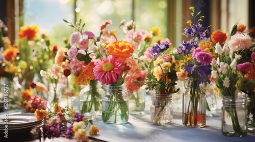blooms table flowers