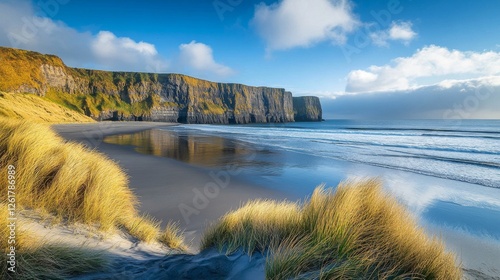 Coastal Cliffs Dramatic Seascape Beach Scene