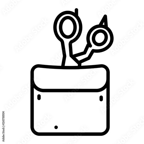 Hair Scissors Holster Icon