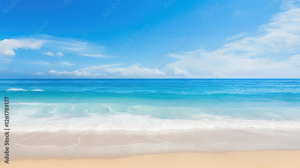 Fototapeta premium waves medium blue background