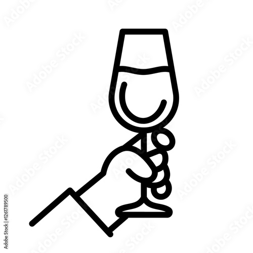Midnight Toast Vector Icon