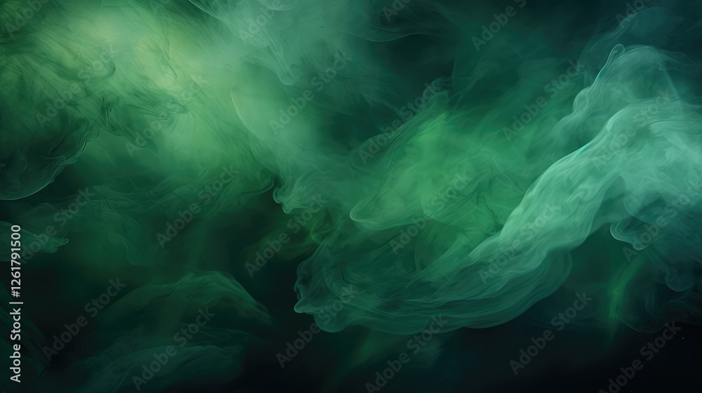 Obraz premium paint dark green water color background