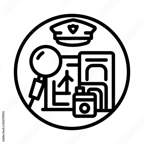 Border Control Icon