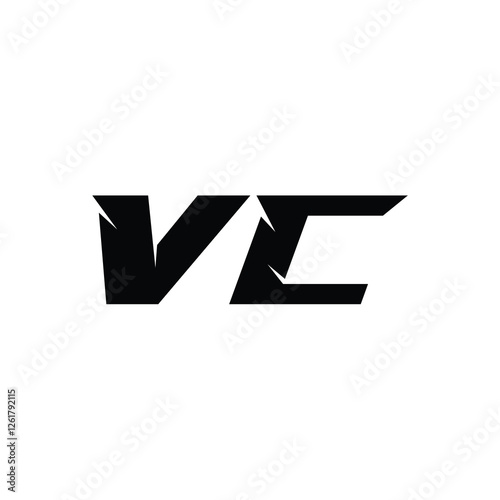 Free Download VC monogram logo design letter text name symbol monochrome logotype alphabet character simple logo - GFXLoad