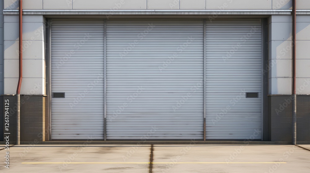 Fototapeta premium windows industrial garage door