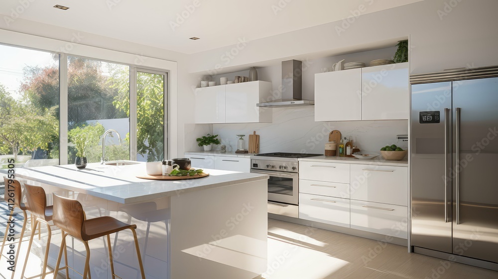Fototapeta premium appliances kitchen set