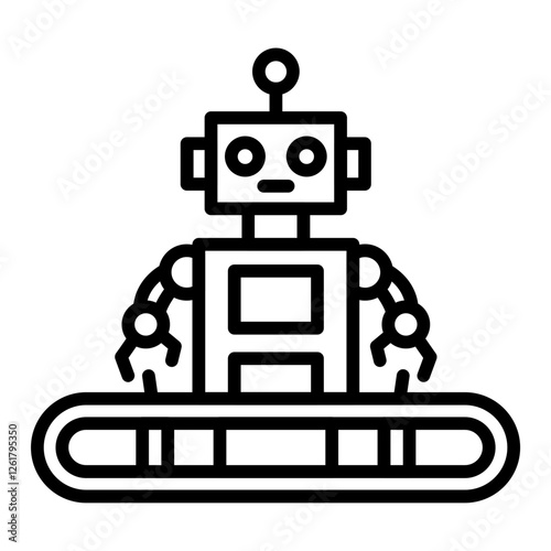 Industrial Robot Icon