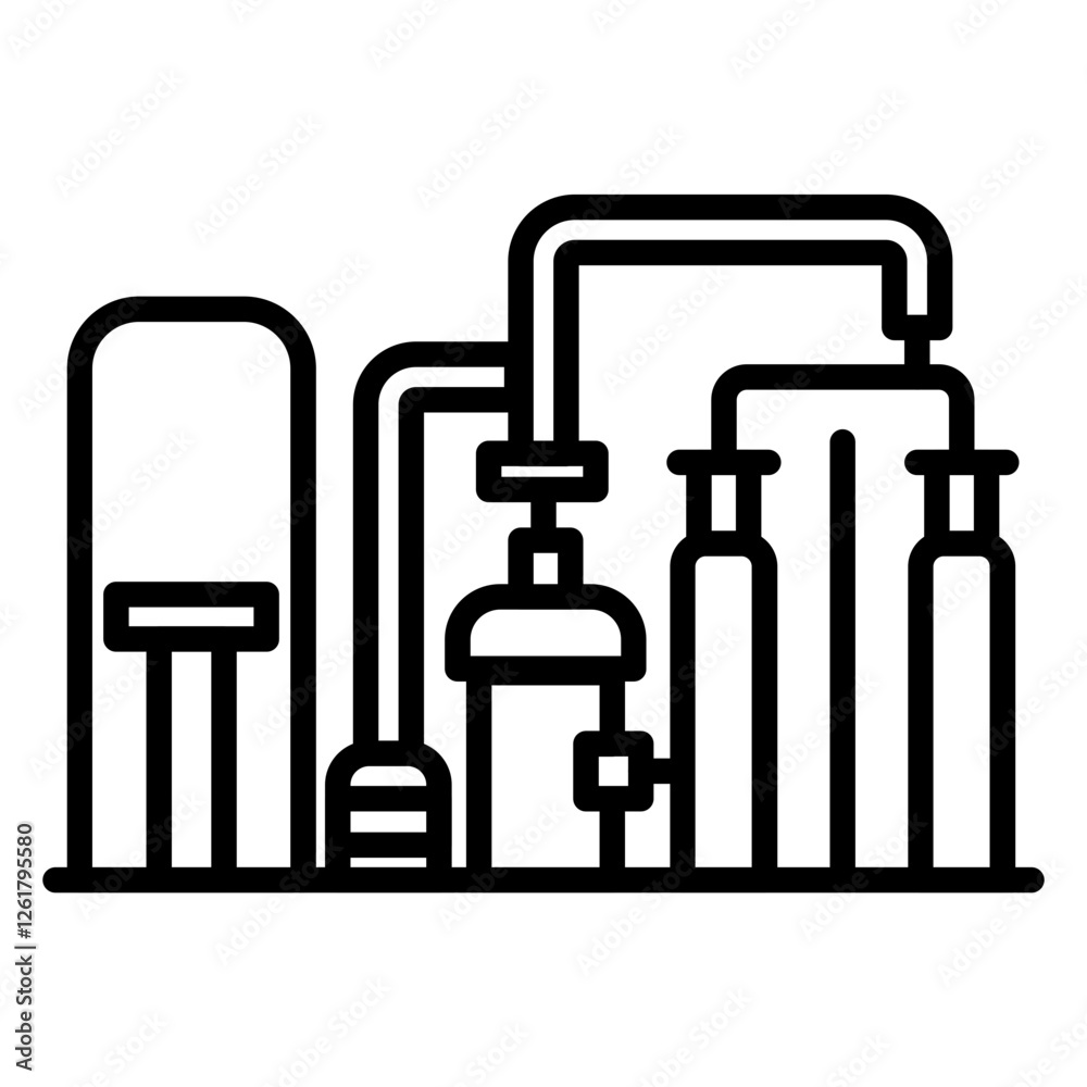 Water Treatment Plant Icon