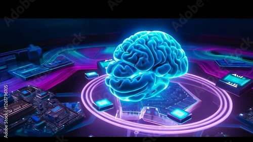 Brain Visualization in Futuristic Setting