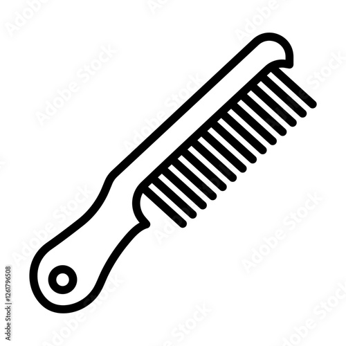 Beard Comb Vector Icon