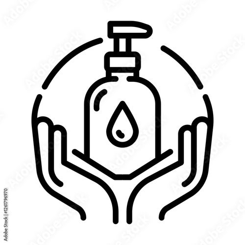 Hand Lotion Vector Icon