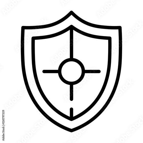 Ballistic Shield Vector Icon