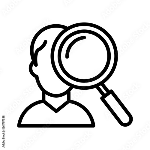 Criminal Profiling Vector Icon