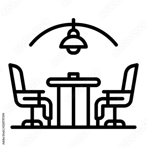 Interrogation Room Vector Icon