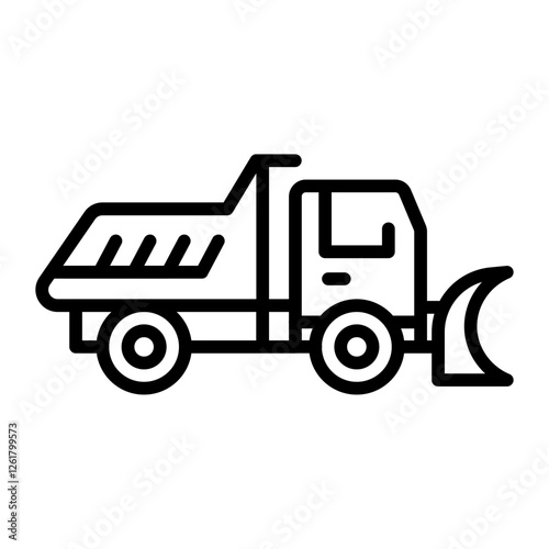 Snowplow Truck Icon