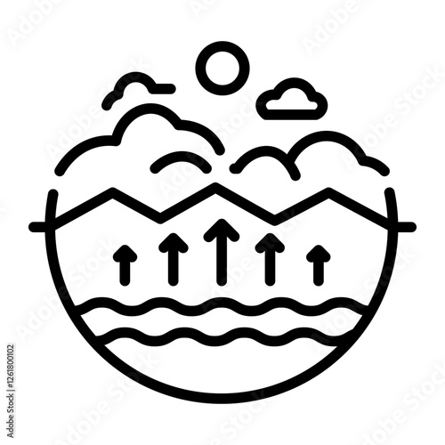 Sea Level Rise Icon