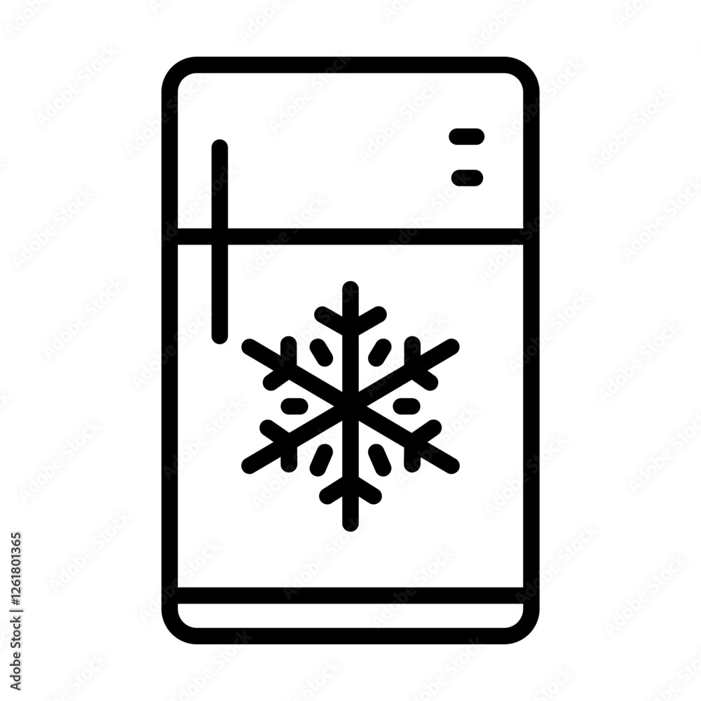 Fototapeta premium Cold Storage Vector Icon