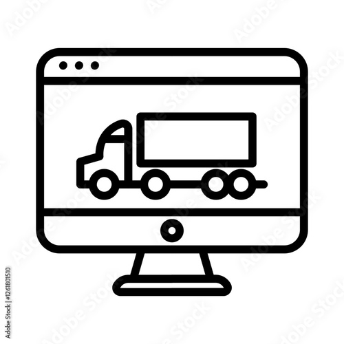 Logistics Software Vector Icon