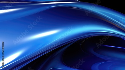metallic blue chrome background