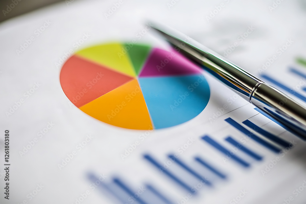 Fototapeta premium stock market graphs