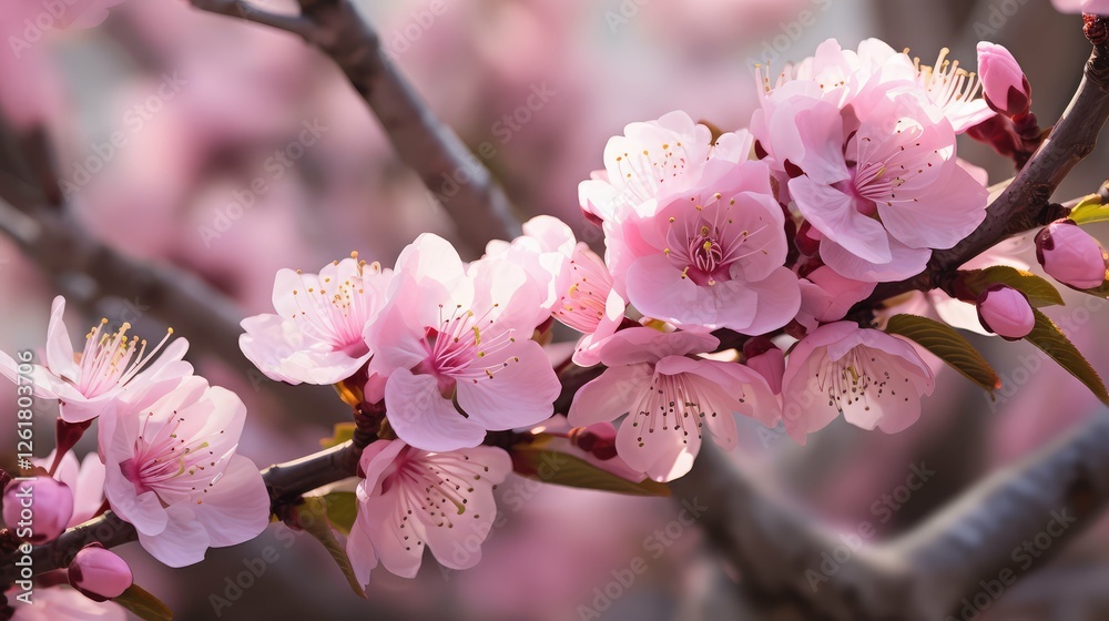 Obraz premium nature almond tree branch