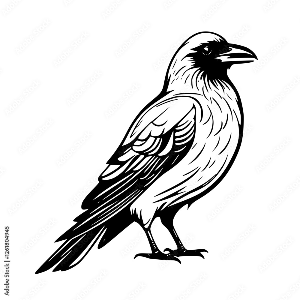 Fototapeta premium vector illustration of a bird