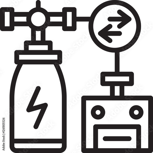 Compressed Air Energy Vector Icon