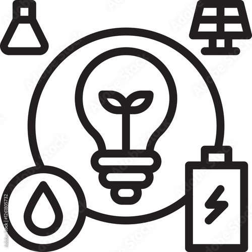 Energy Grid Control Vector Icon