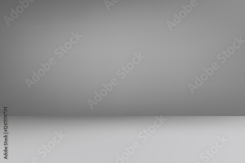 Empty gray studio 3d vector background for product design