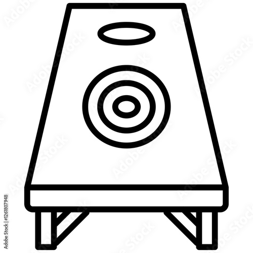 Bean Bag Toss Vector Icon
