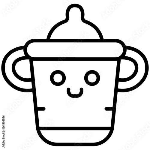 Baby Cup Vector Icon