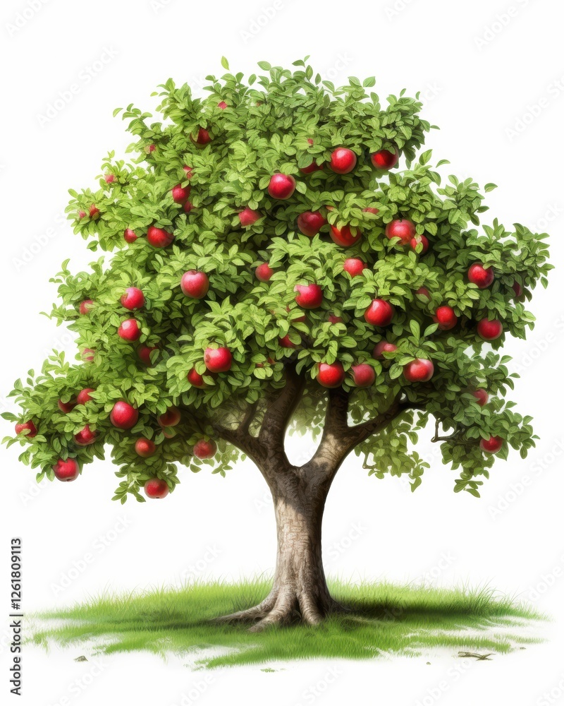 Ripe Fruits on a Tree with Lush Greenery and Foliage Under a Sunny Sky in a Natural Environment Ripe Fruits on a Tree with Lush Greenery and Foliage Under a Sunny Sky in a Natural Environment