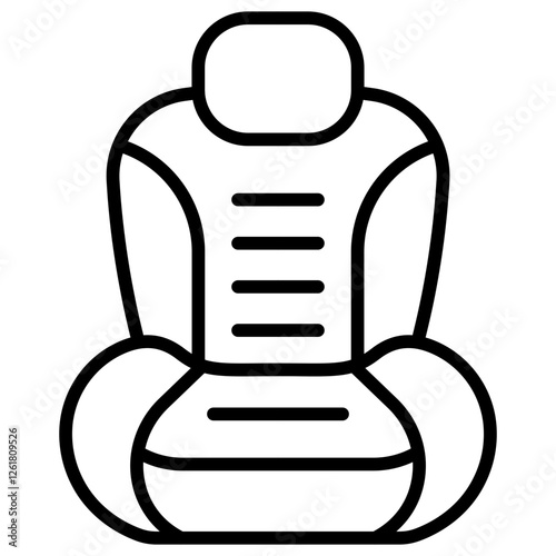 Car Seat Vector Icon