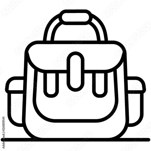 Diaper Bag Vector Icon
