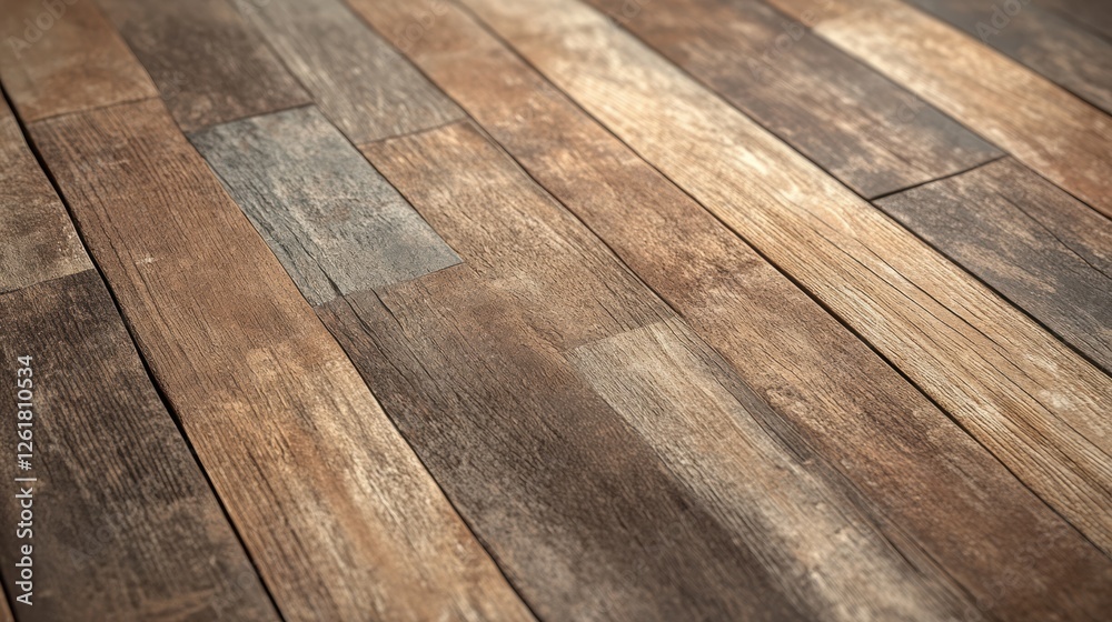 Rustic Wooden Flooring with Distressed Finish and Textured Grain for Interior Design Projects Rustic Wooden Flooring with Distressed Finish and Textured Grain for Interior Design Projects