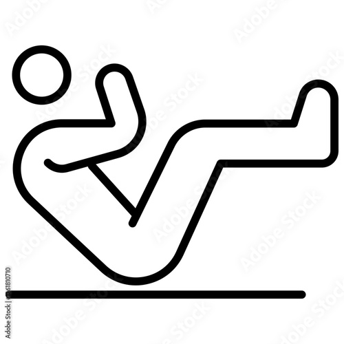 Sit Ups Vector Icon