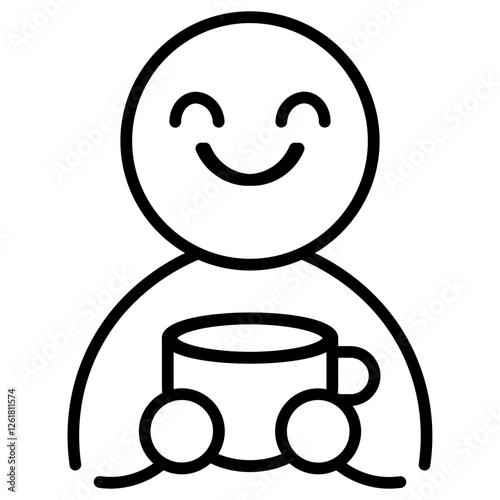Coffee Enthusiast Vector Icon