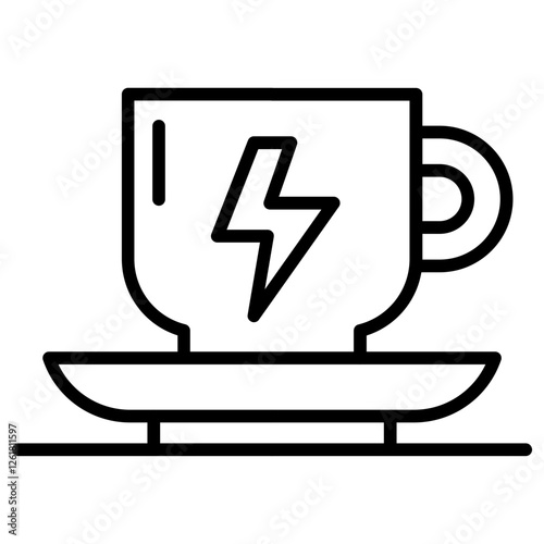 Coffee Energy Vector Icon