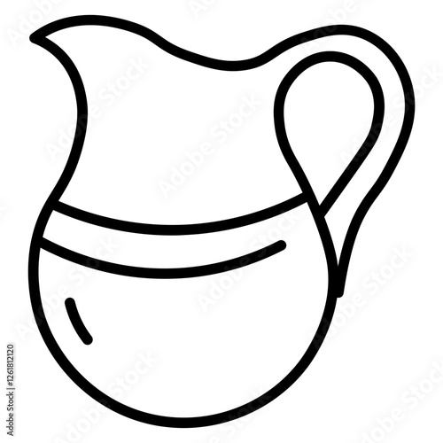 Creamer Pitcher Vector Icon