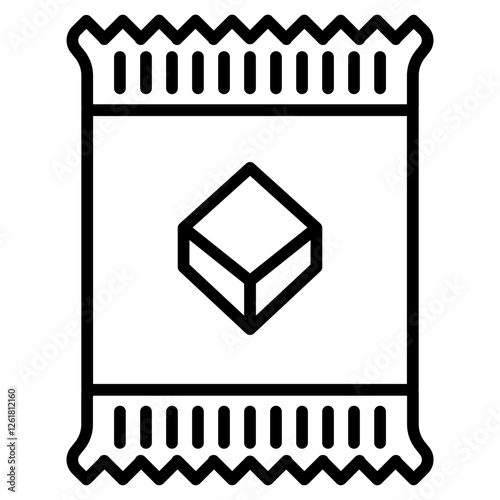 Sugar Sachets Vector Icon